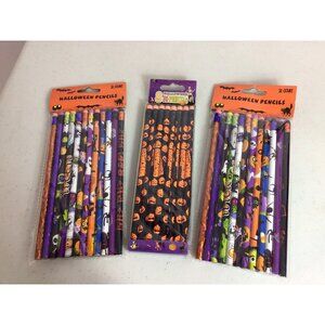 Halloween Pencils Lot of Three Packages New